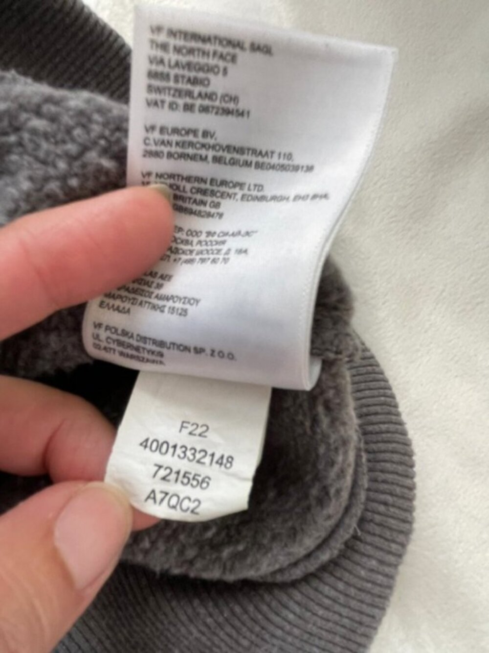 The North Face Men’s NF0A7QC2 Hoodie Sweatshirt, Gray, Size M - Picture 9 of 11